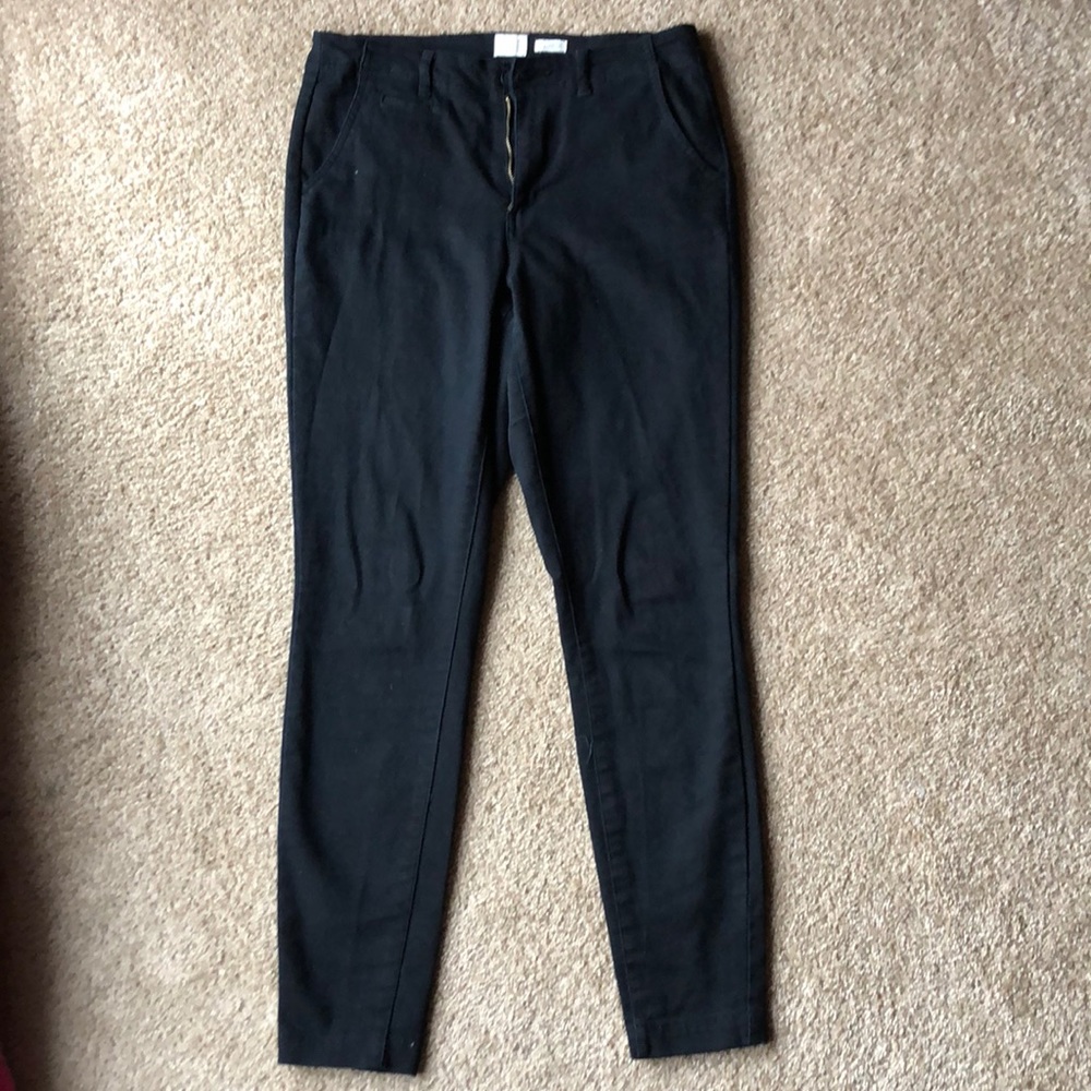 Black skinny dress pants